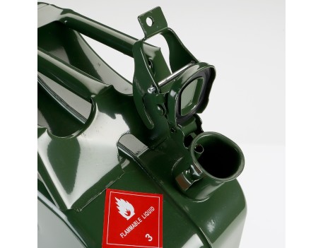 BIDON METÁLICO 20L.(JERRYCAN)+BOCA FLEX.