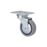 RUEDA GIRATORIA GOMA GRIS 60MM ALEX 1-0190