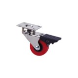 RUEDA GIRATORIA DE POLIURETANO CON FRENO 40 MM RUEDAS ALEX
