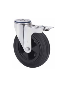 RUEDA GIRATORIA INOXIDABLE CON FRENO 80 MM RUEDAS ALEX