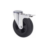 RUEDA GIRATORIA INOXIDABLE CON FRENO 80 MM RUEDAS ALEX