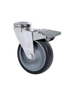 RUEDA GIRATORIA CON AGUJERO M12 125MM RUEDAS ALEX