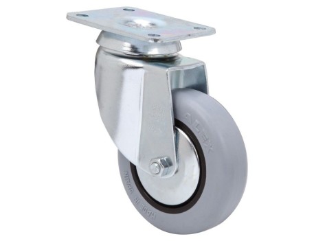 RUEDA GIRATORIA PLACA 60 MM RUEDAS ALEX 1-0163