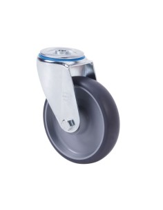 RUEDA GIRATORIA ALEX 100 MM GOMA GRIS 2-3244