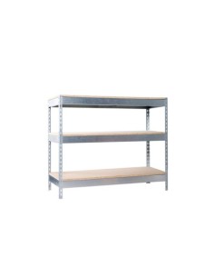 MESA DE TRABAJO METÁLICA SIMONRACK BASIC 3 GRIS MADERA