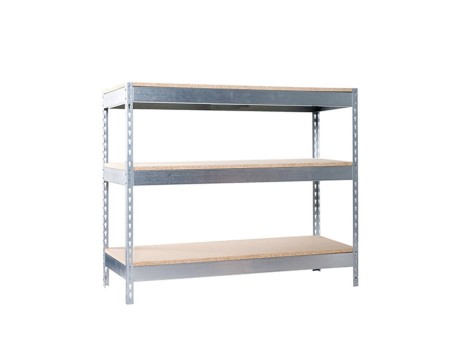 MESA DE TRABAJO METÁLICA SIMONRACK BASIC 3 GRIS MADERA