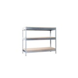 MESA DE TRABAJO METÁLICA SIMONRACK BASIC 3 GRIS MADERA