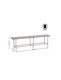 BANCO DE TRABAJO DE ACERO SIMONRACK 1500X475X320MM 2