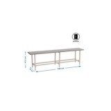 BANCO DE TRABAJO DE ACERO SIMONRACK 1500X475X320MM