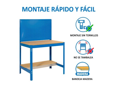 BANCO TRABAJO SIMONWORK BT2 BOX 1500 AZUL/MADERA