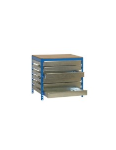 BANCO TRABAJO SIMONWORK BT5 BOX6 1500 AZUL/MADERA