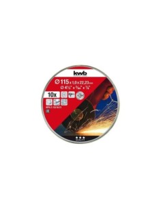 LATA 10 DISCOS CORTE INOX 115X1MM EINHELL