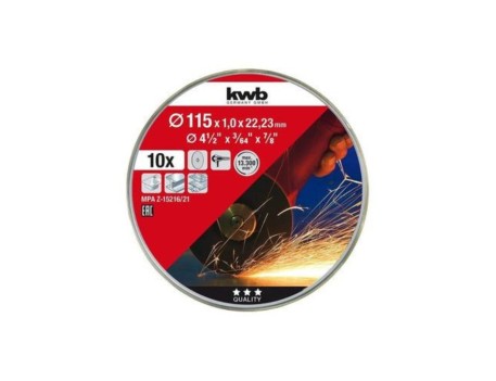 LATA 10 DISCOS CORTE INOX 115X1MM EINHELL