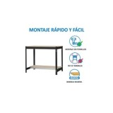 BANCO TRABAJO SIMONWORK BT0 900X750 ANTRACITA/MADERA