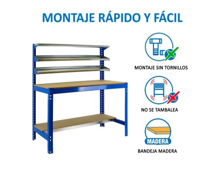 BANCO TRABAJO SIMONWORK BT1 BOX 1200 AZUL/MADERA