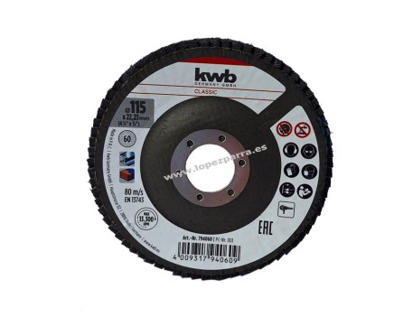 DISCOS LÁMINA Ø115MM GRANO 60 EINHELL