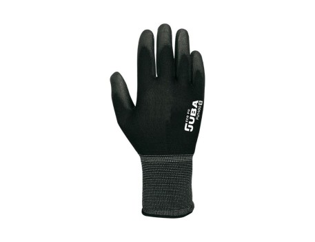GUANTE ECO-PU NYLON POLIURETANO NEGRO JUBA PU1400