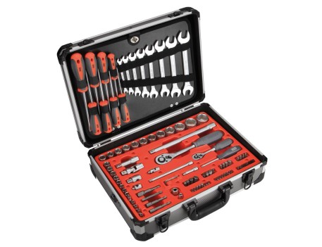 MALETA ALUMINIO ALYCO ORANGE CON 120 HERRAMIENTAS