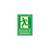 SEÑAL FOTOLUMINISCENTE ESCALERA EMERGENCIA IZQUIERDA