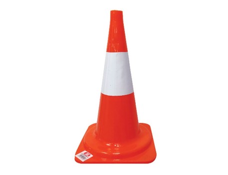 CONO DE SEGURIDAD POLIETILENO 500MM BLANCO