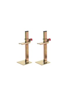 JUEGO SOPORTES REGLA 30CM ACERO BICROMATADO RUBI