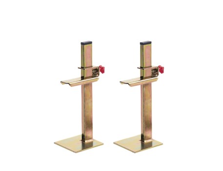 JUEGO SOPORTES REGLA 30CM ACERO BICROMATADO RUBI