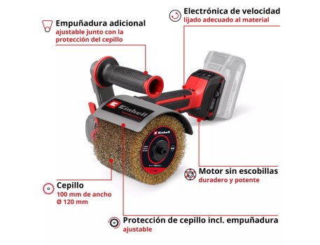 LIJADORA RODILLO TP-BR 18/32 LI BL-SOLO 120X100MM