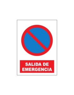 SEÑAL PE 21X29CM SALIDA DE EMERGENCIA
