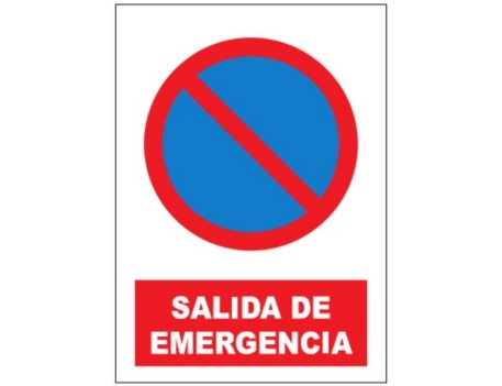 SEÑAL PE 21X29CM SALIDA DE EMERGENCIA