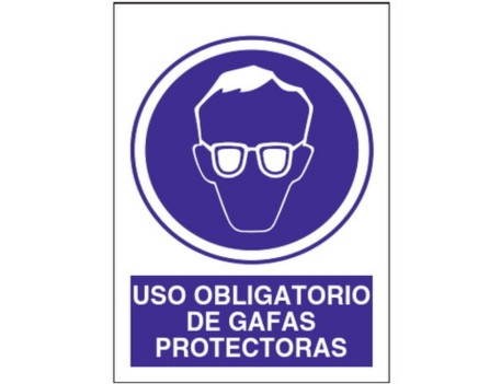 SEÑAL PE 21X29 OBLIG.USO GAFAS PROTECT.