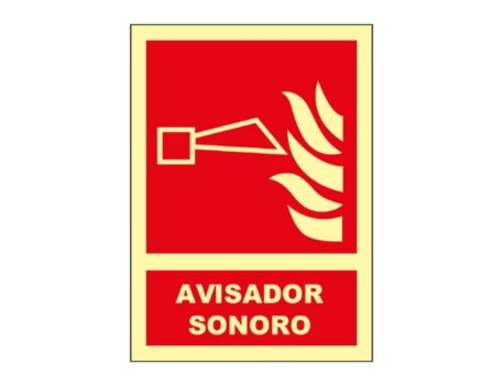SEÑAL A4 B FOTOLUM. AVISADOR SONORO