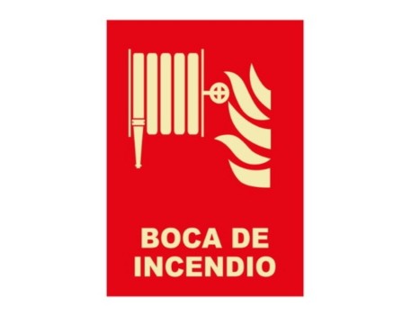 SEÑAL A4 B FOTOLUM. BOCA DE INCENDIO
