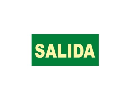 SEÑAL A4 CLASE B FOTOLUM PVC SALIDA