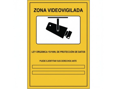SEÑAL PE 21X29CM ZONA VIDEOVIGILADA