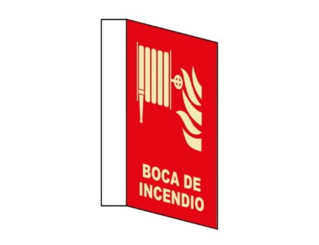 SEÑAL BANDEROLA 21X29CM BOCA INCENDIOS