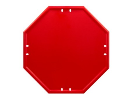 PLACA GENERICA ECO/50CM.OCTOGONAL ROJA