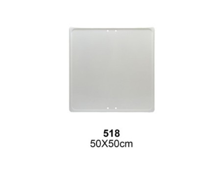 PLACA GENERICA ECO/50CM. CUADRADA BLANCA