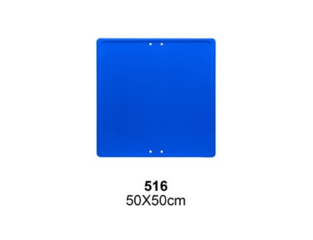 PLACA GENERICA ECO/50CM. CUADRADA AZUL