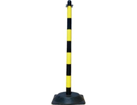 POSTE PVC SEÑALIZACION AMA/NEG BASE PE