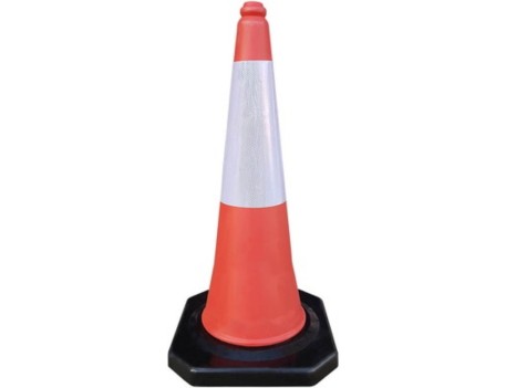 CONO PIEZAS 75CM POLIETILENO C/BASE CAU