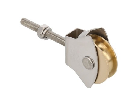 POLEA TENDEDERO MODELO 23 ACERO INOXIDABLE ROLDANA LATÓN 50MM