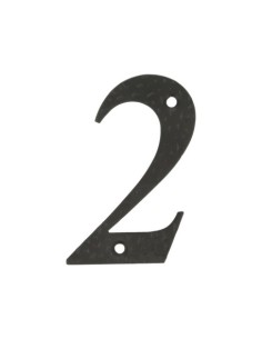 NÚMERO 2 DE ACERO NEGRO PARA SEÑALIZACIÓN AMIG