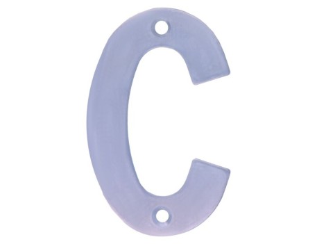 LETRA C ACERO INOXIDABLE 18/8 100MM AMIG 6764