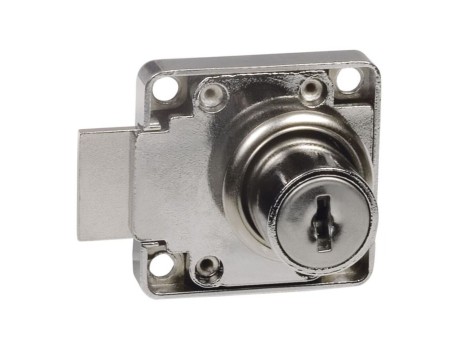 CERRADURA MUEBLE REFUERZADA AMIG MOD.7 NIQUEL 19MM DCHA