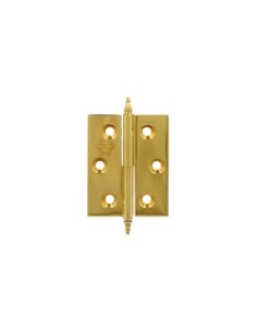 BISAGRA IZQUIERDA LATÓN PULIDO 80X50 MM AMIG 1006