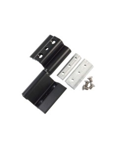 BISAGRA DE ALUMINIO PARA VENTANA PERFIL 40X20 IZQUIERDA NEGRA AMIG