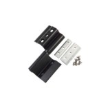 BISAGRA DE ALUMINIO PARA VENTANA PERFIL 40X20 IZQUIERDA NEGRA AMIG