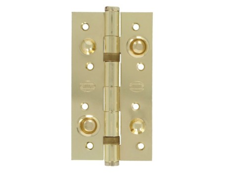 BISAGRA DE ACERO LATONADO BARNIZADO 150X80 MM AMIG