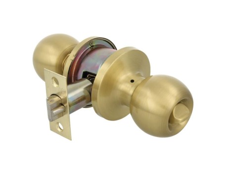POMO BOLA 610 LATÓN MATE ENTRADA CON LLAVE AMIG