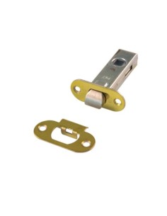PICAPORTE TUBULAR LATONADO 8 MM CUADRADILLO 45 MM AMIG